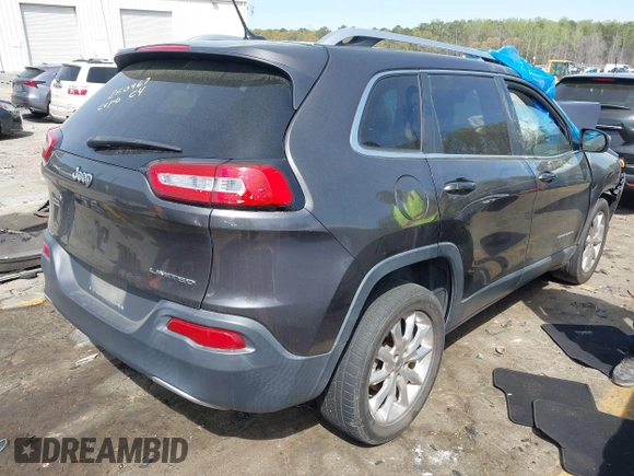 2014 Jeep Cherokee Limited with VIN 1C4PJLDB3EW305005, listed as a IAAI auction lot 41887214 with 196,884 mi miles. Bid and sale history available at carsss.com. Image 4.