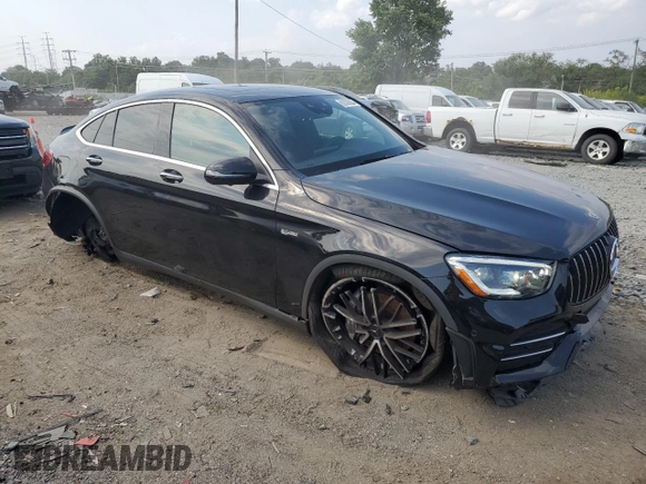 2021 Mercedes-Benz GLC with VIN W1N0J6EB3MF920792, listed as a Copart auction lot 62026084 with 32,971 mi miles and Salvage Title. Bid and sale history available at carsss.com. Image 4.