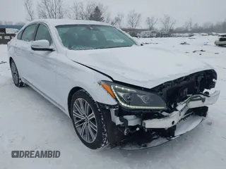 2018 Genesis G80 3.8L with VIN KMHGN4JE7JU253100, listed as a IAAI auction lot 41322591 with 76,266 mi miles. Bid and sale history available at carsss.com. Image 1.