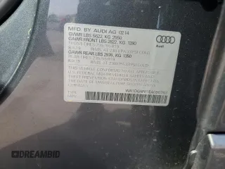 2014 Audi Q5 Premium Plus with VIN WA1DGAFP1EA090763, listed as a Copart auction lot 57222925 with 71,072 mi miles and Salvage title. Bid and sale history available at DreamBid. Image 13.