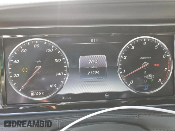 2016 Mercedes-Benz S with VIN WDDUX7GB5GA268601, listed as a Copart auction lot 54559565 with 21,299 mi miles and Clean Title. Bid and sale history available at DreamBid. Image 9.