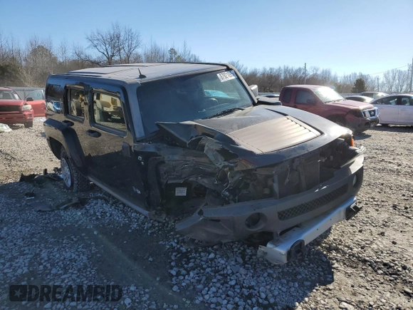 2009 Hummer H3 SUV Luxury with VIN 5GTEN13E098113359, listed as a Copart auction lot 87921095 with 204,472 mi miles and Salvage Title. Bid and sale history available at carsss.com. Image 4.