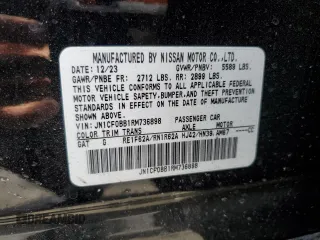 2024 Nissan ARIYA Engage with VIN JN1CF0BB1RM736898, listed as a Copart auction lot 45099005 with 4,126 mi miles and Salvage Title. Bid and sale history available at DreamBid. Image 13.