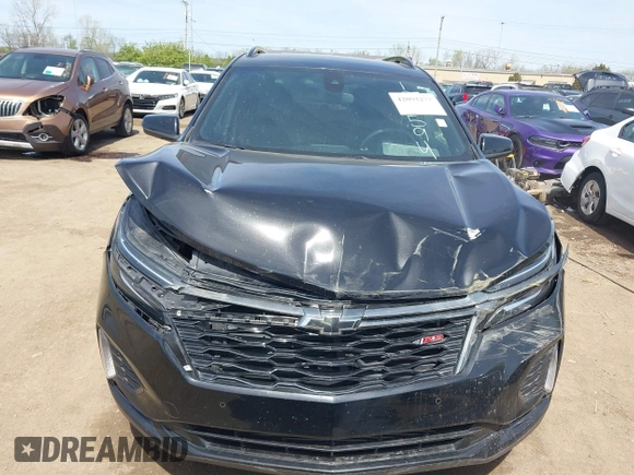2023 Chevrolet Equinox RS z VIN 3GNAXMEG5PL107594, wystawiony jako IAAI lot #42093279 z przebiegiem 59 663 mil mil oraz . Historia ofert i sprzedaży dostępna na DreamBid. Obrazek 12.