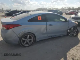2013 Hyundai Elantra Coupe GS PZEV with VIN KMHDH6AE9DU005571, listed as a Copart auction lot 78087584 with 0 mi miles and Salvage Title. Bid and sale history available at carsss.com. Image 3.
