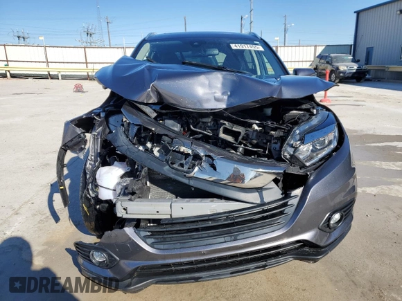 2021 Honda HR-V EX-L with VIN 3CZRU5H7XMM704598, listed as a Copart auction lot 41917455 with 23,637 mi miles and Salvage Title. Bid and sale history available at carsss.com. Image 5.