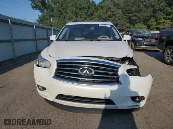 2013 Infiniti JX35 with VIN 5N1AL0MNXDC331105, listed as a Copart auction lot 75550724 with 186,860 mi miles and Salvage Title. Bid and sale history available at carsss.com. Image 5.