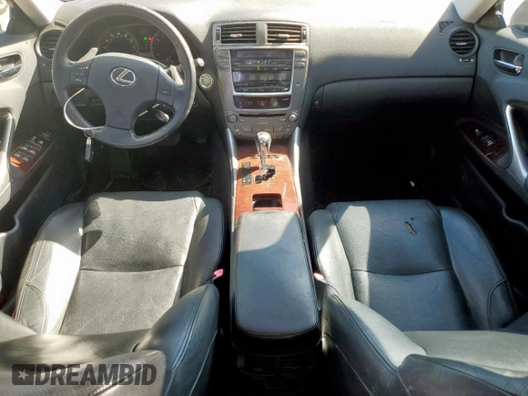 2006 Lexus IS 250 Manual with VIN JTHBK262862013534, listed as a Copart auction lot 50456505 with 138,620 mi miles and Clean Title. Bid and sale history available at carsss.com. Image 8.