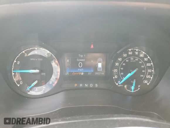 2021 Ford Ranger XL with VIN 1FTER1FH6MLD34729, listed as a Copart auction lot 53529925 with 38,831 mi miles and Salvage title. Bid and sale history available at DreamBid. Image 9.