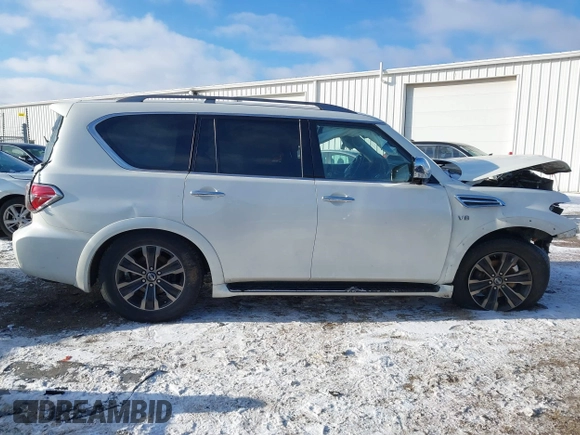 2019 Nissan Armada Platinum with VIN JN8AY2NE9K9759942, listed as a IAAI auction lot 41348179 with 114,902 mi miles. Bid and sale history available at carsss.com. Image 14.