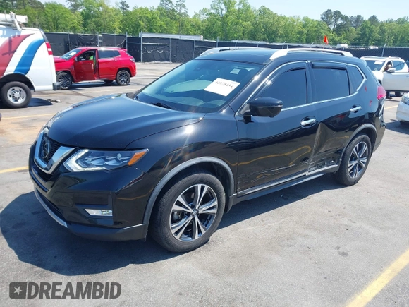 2017 Nissan Rogue SL with VIN JN8AT2MT4HW407893, listed as a IAAI auction lot 41975454 with 105,284 mi miles and . Bid and sale history available at DreamBid. Image 2.