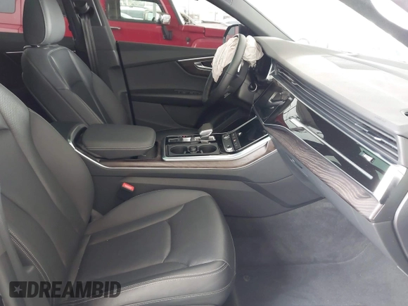 2021 Audi Q8 Premium Plus with VIN WA1EVAF1XMD033688, listed as a IAAI auction lot 42153256 with 41,701 mi miles and . Bid and sale history available at DreamBid. Image 5.