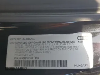 2018 Audi A3 Sedan Premium with VIN WAUAUGFFXJ1041709, listed as a Copart auction lot 52423645 with 100,440 mi miles and Salvage Title. Bid and sale history available at carsss.com. Image 15.