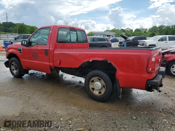 2008 Ford F-250 XL with VIN 1FTNF205X8EC31496, listed as a Copart auction lot 56753985 with 211,427 mi miles and Non repairable. Bid and sale history available at DreamBid. Image 2.