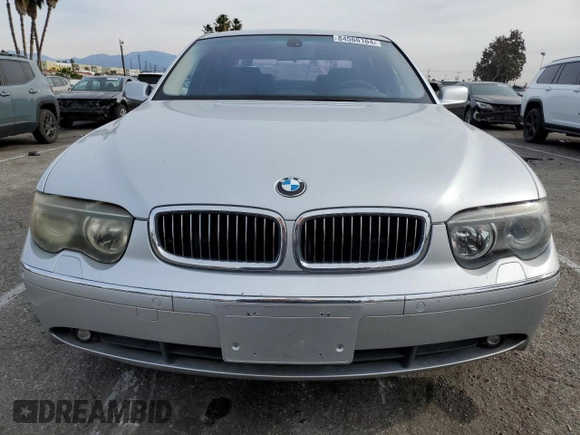 2002 BMW 7 Series 745Li with VIN WBAGN63442DR06954, listed as a Copart auction lot 84566164 with 112,058 mi miles and Clean Title. Bid and sale history available at carsss.com. Image 5.