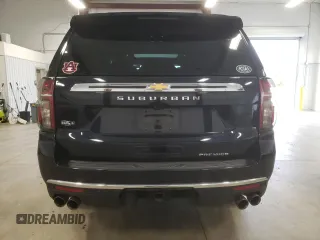 2021 Chevrolet Suburban Premier z VIN 1GNSCFKD2MR318276, wystawiony jako Copart lot #37848743 z przebiegiem 33 165 mil mil oraz Szkoda całkowita • Salvage title. Historia ofert i sprzedaży dostępna na DreamBid. Obrazek 6.