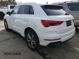 2020 Audi Q3 S line Premium Plus with VIN WA1EECF32L1116576, listed as a Copart auction lot 41111063 with 9,808 mi miles. Bid and sale history available at carsss.com. Image 2.