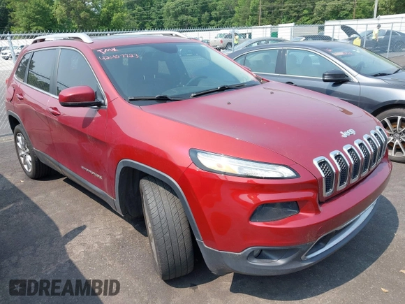 2014 Jeep Cherokee Limited z VIN 1C4PJLDB9EW314128, wystawiony jako IAAI lot #42407723 z przebiegiem 158 982 mil mil oraz . Historia ofert i sprzedaży dostępna na DreamBid. Obrazek 1.
