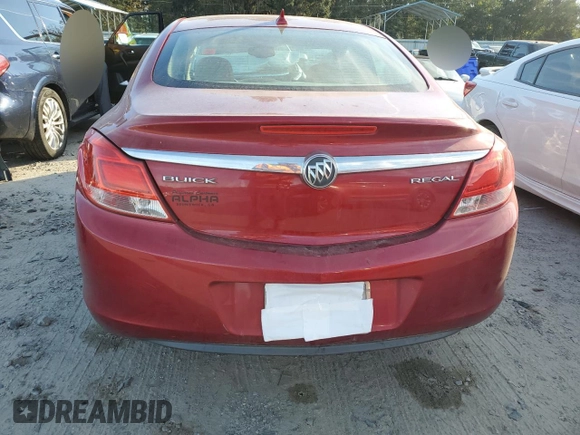 2013 Buick Regal with VIN 2G4GR5ERXD9213487, listed as a Copart auction lot 83364054 with 0 mi miles and Salvage Title. Bid and sale history available at carsss.com. Image 6.
