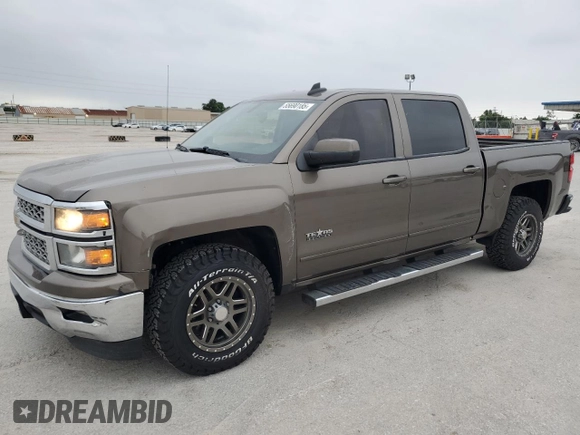 2015 Chevrolet Silverado 1500 LT with VIN 3GCPCREC0FG226377, listed as a Copart auction lot 55690185 with 116,141 mi miles and Salvage Title. Bid and sale history available at DreamBid. Image 1.