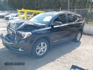 2021 GMC Terrain SLE with VIN 3GKALTEV5ML385795, listed as a IAAI auction lot 42142828 with 40,752 mi miles and . Bid and sale history available at carsss.com. Image 17.