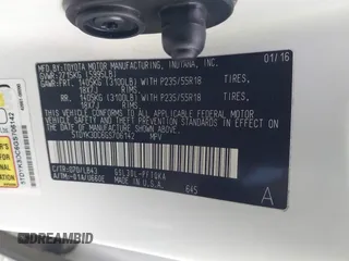 2016 Toyota Sienna XLE z VIN 5TDYK3DC6GS706142, wystawiony jako IAAI lot #41037224 z przebiegiem 162 364 mil mil oraz . Historia ofert i sprzedaży dostępna na DreamBid. Obrazek 9.