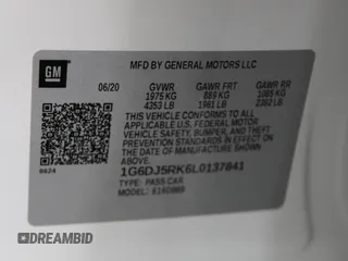 2020 Cadillac CT4 Luxury z VIN 1G6DJ5RK6L0137841, wystawiony jako Copart lot #59746205 z przebiegiem 80 111 mil mil oraz Szkoda całkowita • Salvage title. Historia ofert i sprzedaży dostępna na DreamBid. Obrazek 10.