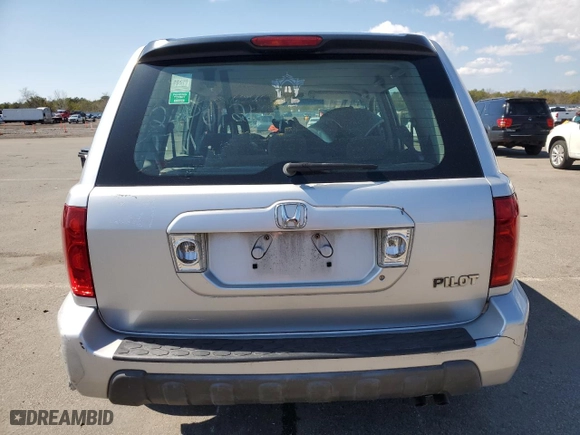2005 Honda Pilot LX with VIN 2HKYF18195H551915, listed as a Copart auction lot 42939515 with 0 mi miles and Salvage Title. Bid and sale history available at carsss.com. Image 6.