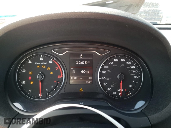 2015 Audi A3 1.8T Premium with VIN WAUACGFF6F1017160, listed as a Copart auction lot 46035103 with 113,411 mi miles. Bid and sale history available at carsss.com. Image 9.