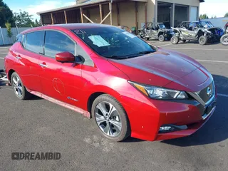 2019 Nissan LEAF SV z VIN 1N4AZ1CP7KC301445, wystawiony jako IAAI lot #40396654 z przebiegiem 53 061 mil mil oraz . Historia ofert i sprzedaży dostępna na DreamBid. Obrazek 1.