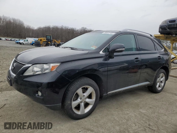 2011 Lexus RX 350 with VIN 2T2BK1BA4BC120175, listed as a Copart auction lot 46922485 with 115,578 mi miles and Salvage title. Bid and sale history available at DreamBid. Image 1.