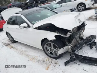 2018 Mercedes-Benz E-Class E 300 with VIN WDDZF4KB9JA386947, listed as a IAAI auction lot 41456701 with 73,642 mi miles. Bid and sale history available at carsss.com. Image 1.