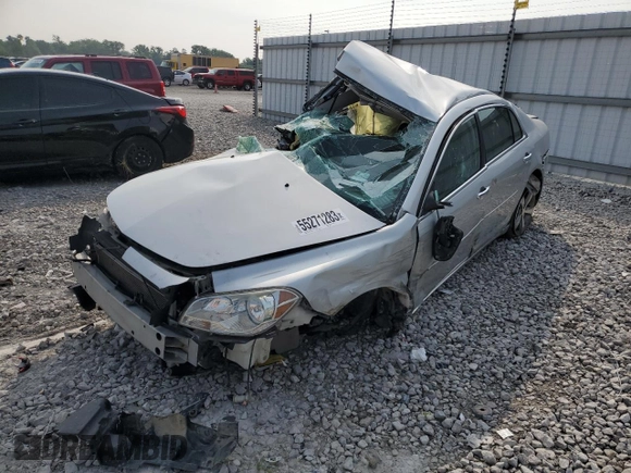 2012 Chevrolet Malibu 1LT with VIN 1G1ZC5E01CF182595, listed as a Copart auction lot 55271283 with Not Provided miles and Salvage Title. Bid and sale history available at DreamBid. Image 1.