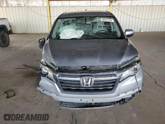 2017 Honda Ridgeline RTL-T with VIN 5FPYK2F6XHB011712, listed as a Copart auction lot 58451145 with 147,720 mi miles and Salvage title. Bid and sale history available at DreamBid. Image 5.