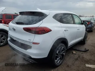 2019 Hyundai Tucson Limited z VIN KM8J3CAL1KU037698, wystawiony jako Copart lot #50424715 z przebiegiem 60 162 mil mil oraz Szkoda całkowita • Salvage title. Historia ofert i sprzedaży dostępna na DreamBid. Obrazek 3.