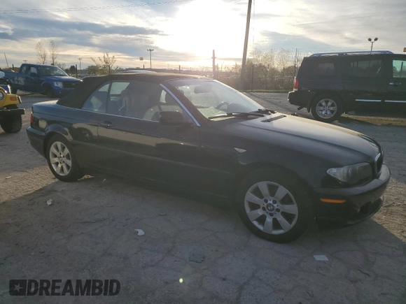 2005 BMW 3 Series 325Ci with VIN WBABW33445PL36026, listed as a Copart auction lot 79964594 with 151,444 mi miles and Clean Title. Bid and sale history available at carsss.com. Image 4.