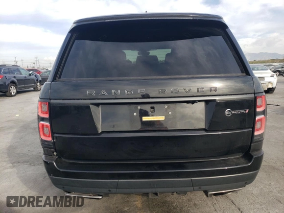 2020 Land Rover Range Rover SV Autobiography Dynamic with VIN SALGW2REXLA580744, listed as a Copart auction lot 49013945 with 47,176 mi miles and Salvage title. Bid and sale history available at DreamBid. Image 6.