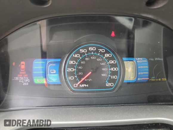 2012 Ford Fusion Hybrid z VIN 3FADP0L33CR210203, wystawiony jako Copart lot #59774345 z przebiegiem 132 152 mil mil oraz Szkoda całkowita • Salvage title. Historia ofert i sprzedaży dostępna na DreamBid. Obrazek 9.