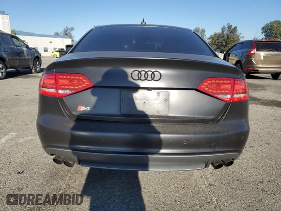2012 Audi S4 Prestige with VIN WAUKGBFL4CA043141, listed as a Copart auction lot 81614254 with 0 mi miles and Salvage Title. Bid and sale history available at carsss.com. Image 6.