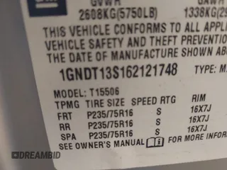 2006 Chevrolet TrailBlazer LS with VIN 1GNDT13S162121748, listed as a IAAI auction lot 42210260 with 236,517 mi miles and . Bid and sale history available at DreamBid. Image 9.