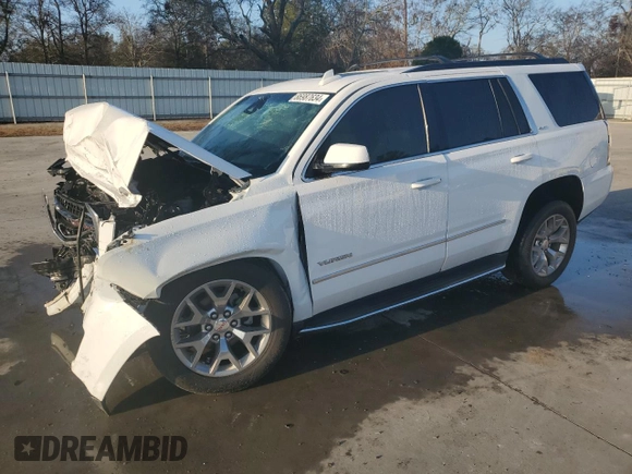 2018 GMC Yukon SLT with VIN 1GKS1BKC6JR384246, listed as a Copart auction lot 86987634 with 0 mi miles and Salvage Title. Bid and sale history available at carsss.com. Image 1.