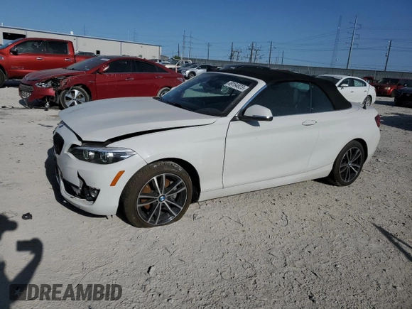 2020 BMW 2 Series 230i xDrive with VIN WBA2K1C03L7F94955, listed as a Copart auction lot 49154823 with 48,269 mi miles. Bid and sale history available at carsss.com. Image 1.
