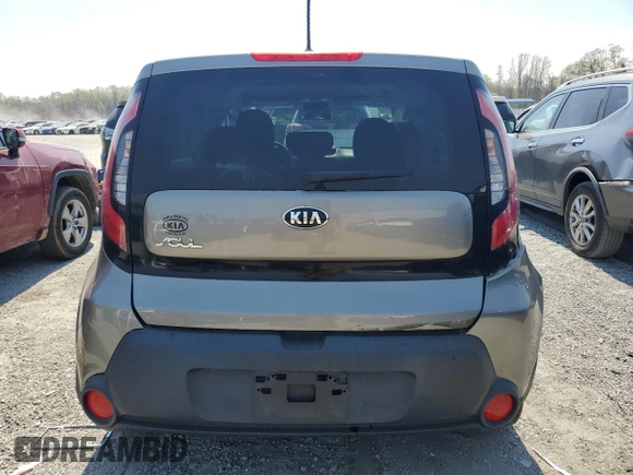 2015 Kia Soul with VIN KNDJN2A27F7121724, listed as a Copart auction lot 51036535 with 57,590 mi miles and Salvage Title. Bid and sale history available at DreamBid. Image 6.