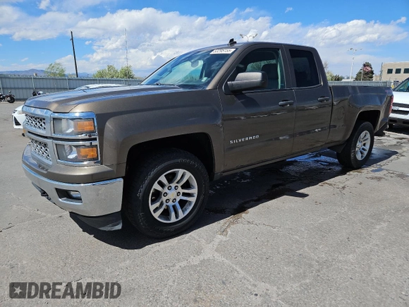 2014 Chevrolet Silverado 1500 LT with VIN 1GCVKREC7EZ361770, listed as a Copart auction lot 53295155 with 152,444 mi miles and Salvage Title. Bid and sale history available at DreamBid. Image 1.