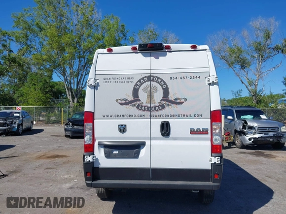 2022 Ram ProMaster Cargo with VIN 3C6LRVBG6NE118991, listed as a IAAI auction lot 41828552 with 55,016 mi miles. Bid and sale history available at carsss.com. Image 16.
