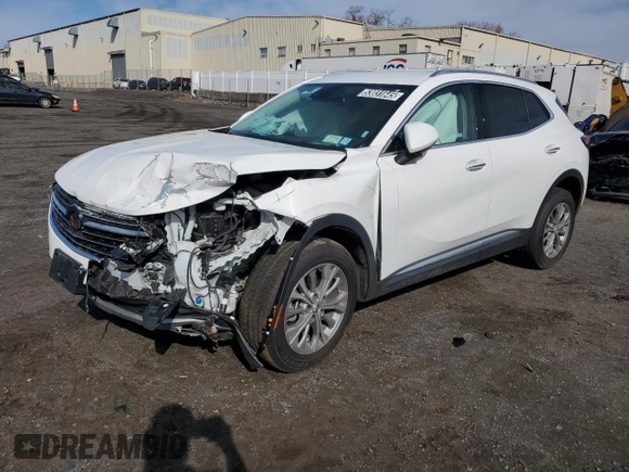 2022 Buick Envision Preferred with VIN LRBAZLR44ND165226, listed as a Copart auction lot 53031645 with 41,562 mi miles and Salvage Title. Bid and sale history available at carsss.com. Image 1.
