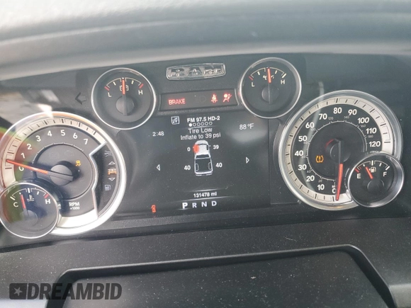 2016 Ram 1500 Lone Star with VIN 3C6RR6LT5GG382643, listed as a Copart auction lot 58139215 with 131,478 mi miles and Salvage title. Bid and sale history available at DreamBid. Image 9.