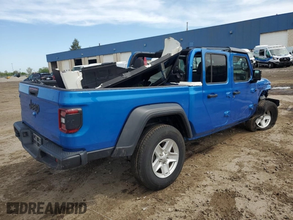 2020 Jeep Gladiator Sport S с VIN 1C6HJTAG5LL153853, выставлен на аукционе Copart как лот 56023925 с пробегом 31 143 миль миль и Списание • Salvage title. История ставок и продаж доступна на DreamBid. Изображение 3.