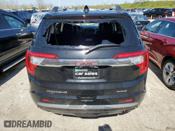 2020 GMC Acadia Denali with VIN 1GKKNXLSXLZ231427, listed as a Copart auction lot 47822194 with 59,643 mi miles and Salvage Title. Bid and sale history available at carsss.com. Image 6.