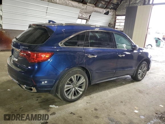 2018 Acura MDX Sport Hybrid w/Technology Pkg with VIN 5J8YD7H55JL000478, listed as a Copart auction lot 80960964 with 0 mi miles and Salvage Title. Bid and sale history available at carsss.com. Image 3.